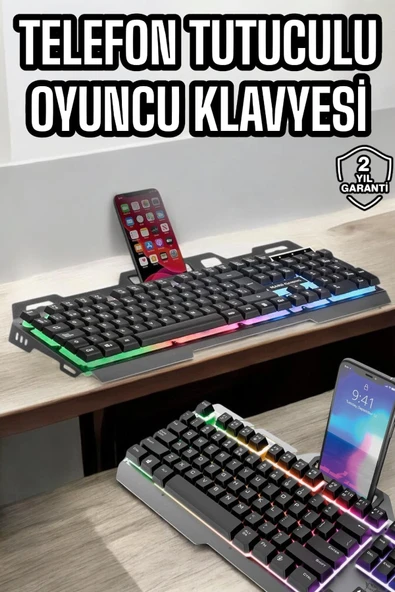 Klavyesi Q Klavye Rgb Işıklı Mouse Hediyeli ürün görseli 1