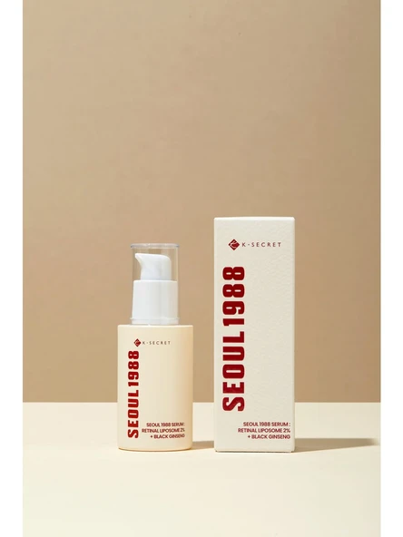 K-Secret SEOUL 1988 Serum : Retinal Liposome 2% + Black Ginseng - Kırışıklık Karşıtı ve Aydınlatıcı Retinal Serum 30ml ürün görseli 1