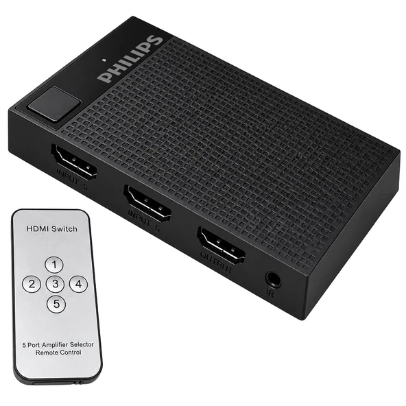 Philips SWV9023D/93 5-Giriş 1-Çıkış 4K HDMI Switch (Seçici) - Resim 2