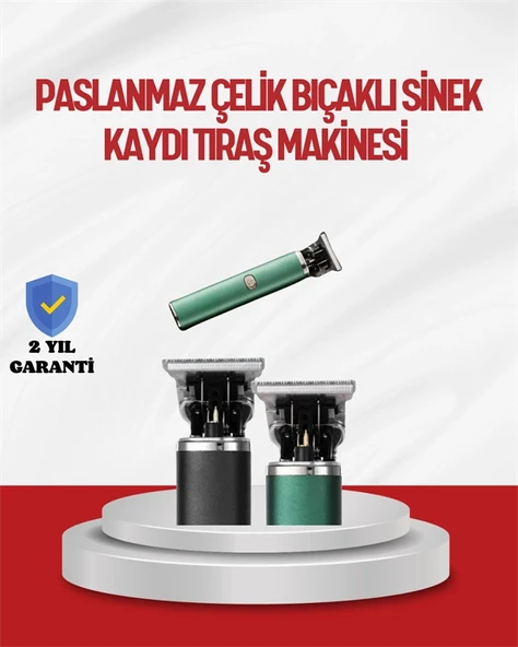 Saç Sakal Ense Paslanmaz Çelik T-bıçak Vücut Tıraş Makinesi ürün görseli 1