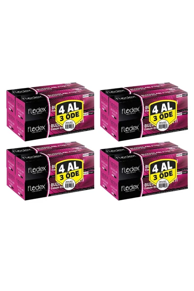 Flodex Buzdolabı Poşeti Orta Boy 20 li (24x38 cm) 4 lü x 4 Paket ürün görseli 1