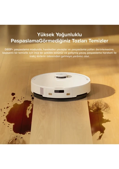 Roborock Q8 Max Pro Beyaz Akıllı Robot Süpürge - Resim 5