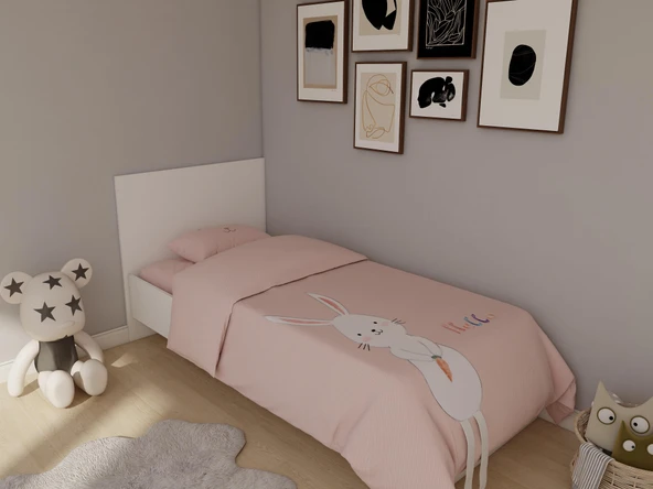 Letto Tek Kişilik Karyola Beyaz Renk ürün görseli 1