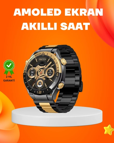 Amoled Akıllı Saat Ip67 Su Geçirmez 3 Bileklikli Sağlık Takipli ürün görseli 1