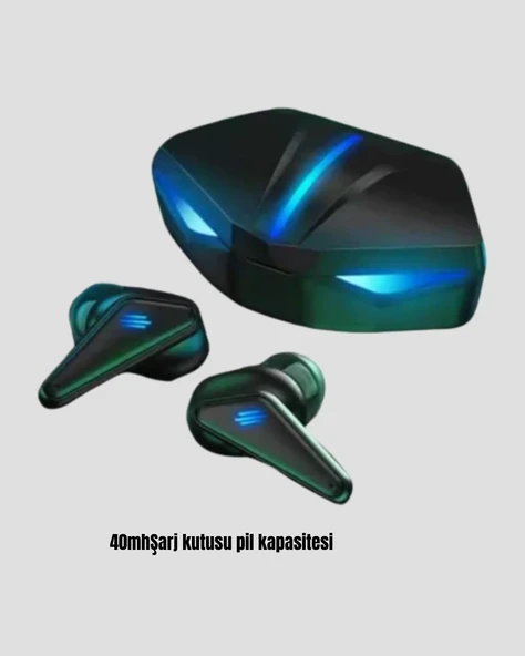 Tam Kablosuz  Kulaklığı 5.0 Bluetooth Led Kontrollü - Resim 3