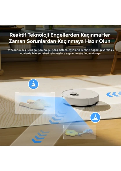 Roborock Q8 Max Pro Beyaz Akıllı Robot Süpürge - Resim 6