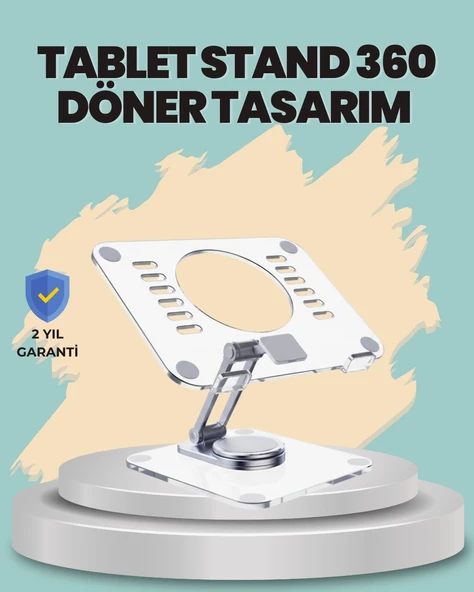 Çift Eksenli Ayarlanabilir Tablet Destek Standı ürün görseli 1