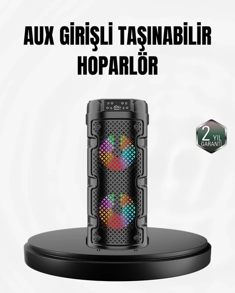 Kablosuz Stereo Hoparlör Usb + Sd Kart + Aux Destekli Bluetooth 5.0 ürün görseli 1