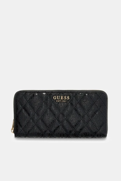 Guess Isemay Büyük Boy Fermuarlı Kadın  Cüzdan SWGG9628146-BLA ürün görseli 1