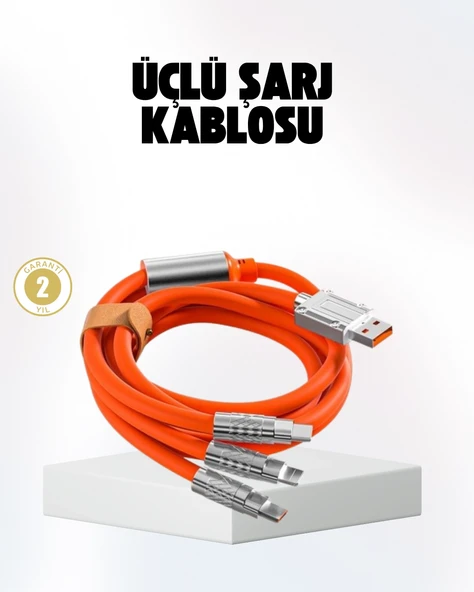 Hızlı Şarj Uyumlu Şarj Kablosu – Esnek Yapı, Güçlü Bağlantı, Yüksek Performans ürün görseli 1