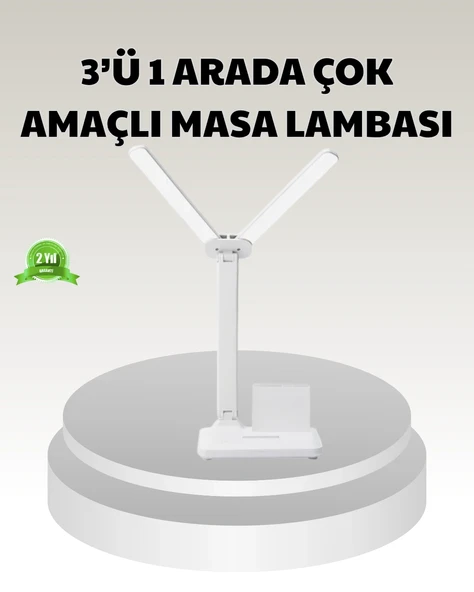 Led Işıklı Masa Lambası – Göz Yormayan, Kısılabilir Ve Esnek Başlıklı ürün görseli 1