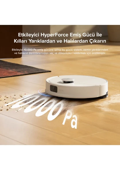 Roborock Q8 Max Pro Beyaz Akıllı Robot Süpürge - Resim 2