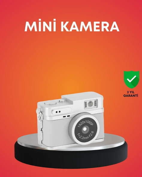 Taşınabilir Cep Boy Dijital Kamera Led Işıklı 1080p Video Çekim ürün görseli 1