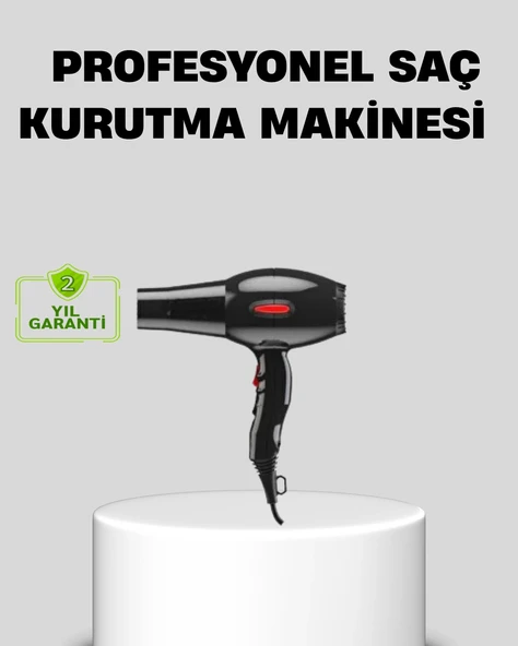 2200 Watt Profesyonel Saç Kurutma Makinesi Ac Motorlu Yüksek Performanslı ürün görseli 1