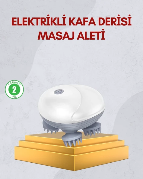 Kablosuz Kafa Ve Vücut Masaj Aleti Taşınabilir Tasarım ürün görseli 1