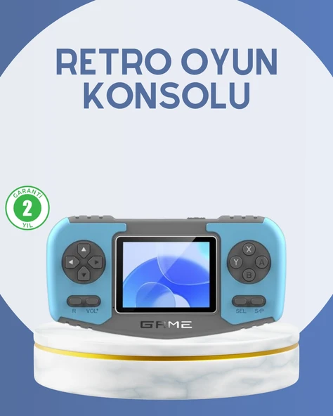 Çocuklara Özel Retro Oyun Konsolu Portatif Eğlence Cihazı ürün görseli 1
