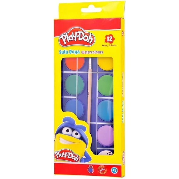 Play-Doh Sulu Boya 28 MM Büyük Boy 12 Renk ürün görseli 1