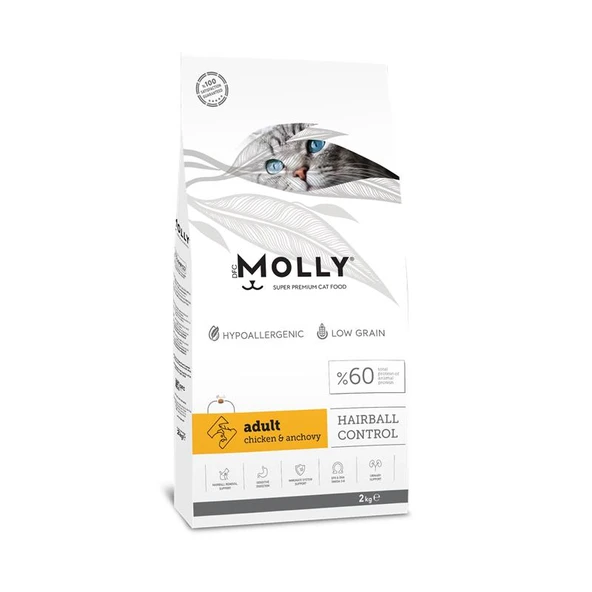 Molly Yetişkin Kedi Maması Tavuklu & Hamsili 2 Kg ürün görseli 1