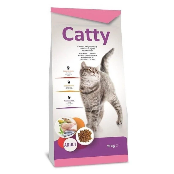 Catty Yetişkin Kedi Maması Tavuklu 15 Kg ürün görseli 1