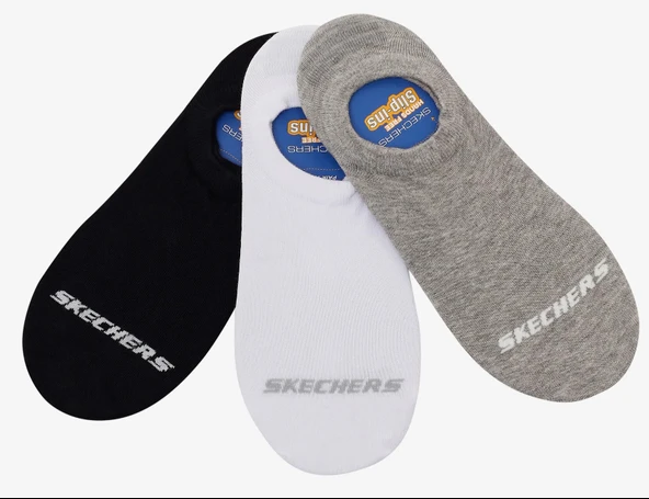 Skechers S2520314 U No Show 3 Pack 3 Parça-Adet Unisex Çorap ürün görseli 1