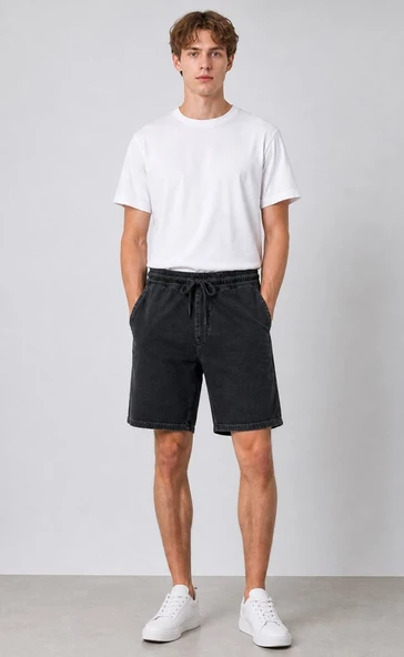 Mavi M0410093 Mavi Samos Deep Smoke Denim Erkek Şort ürün görseli 1