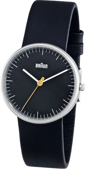 Braun Bayan 3 İbreli Analog Quartz Saat, Siyah Kadran ve Siyah Deri Kayış, 31mm Paslanmaz Çelik Kasa, Model BN0021BKBKL. ürün görseli 1