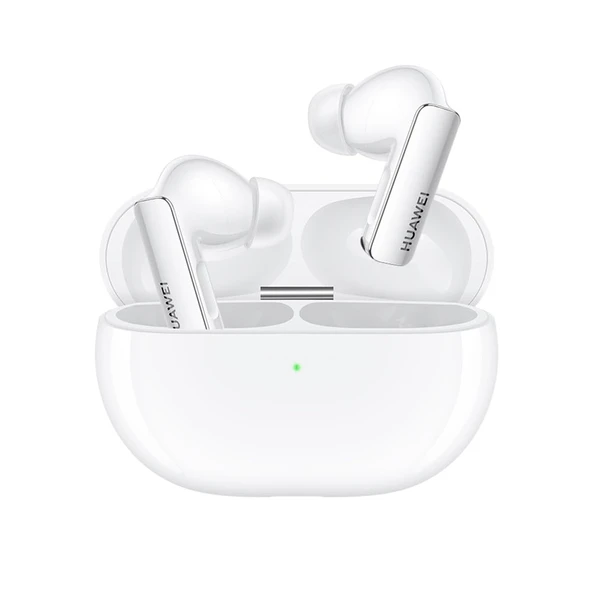 Huawei FreeBuds Pro 3, Yüksek Çözünürlüklü Çift Sürücülü Ses Sistemi, Kablosuz Akıllı Aktif Gürültü Önleyici Kulaklık, 31 saate kadar pil ömrü, iOS ve Android uyumlu, Seramik Beyaz ürün görseli 1