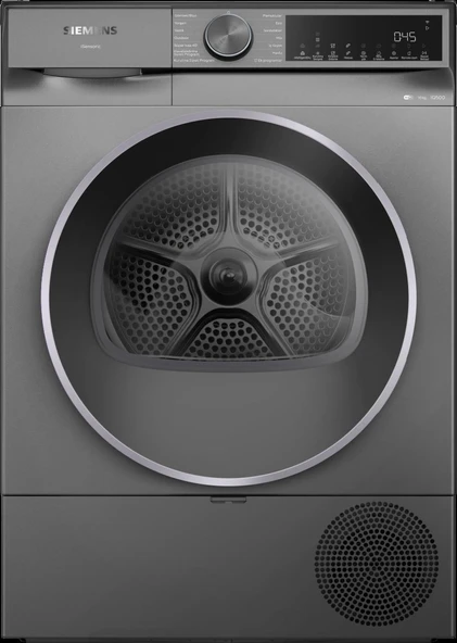 SİEMENS WQ52J20RTR iQ500 Isı Pompalı Kurutma Makinesi 10 kg Antrasit ürün görseli 1
