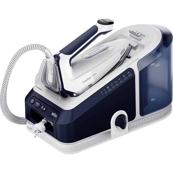 Braun CareStyle 7 Pro IS 7282 BL otomatik kapanmalı buharlı ütü Taban plakası: EloxalPlus FreeGlide 3D 2700 W Mavi ürün görseli 1