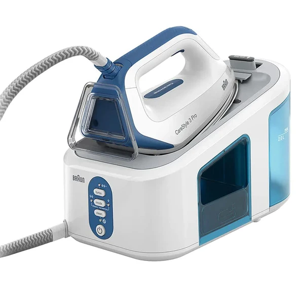 Braun CareStyle 3 Pro IS 3157 buharlı ütü beyaz/mavi ürün görseli 1