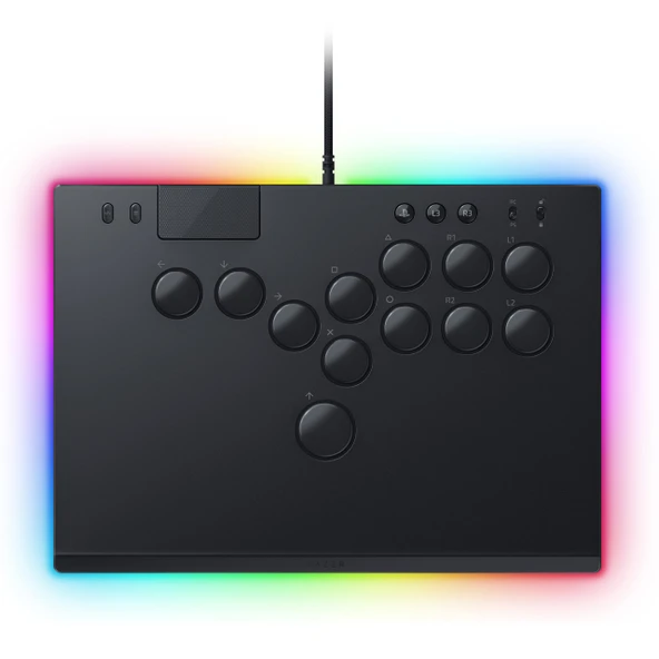 Razer Kitsune - PS5 ve PC için Tüm Düğmeli Optik Arcade Denetleyici (4 hassas hareket düğmeli düzen, Razer'dan ince doğrusal optik anahtarlar, İnce, taşınabilir muhafaza) Siyah ürün görseli 1