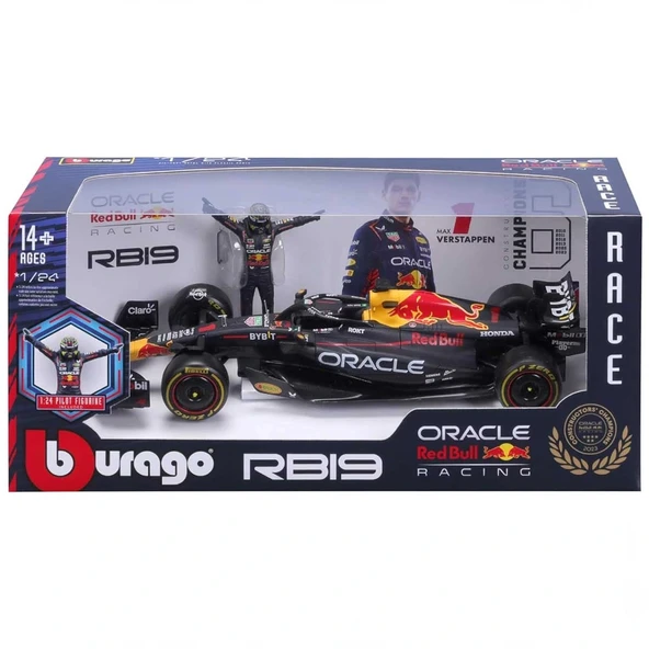 1:24 Formula 1 Oracle red Bull RB19 Model Araba - S01028036 - Resim 2