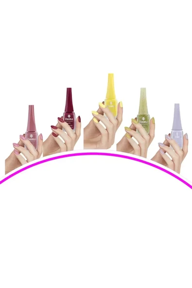 5 Adet Keratinli Besleyici Oje 14 ml SET3 mudanis ürün görseli 1