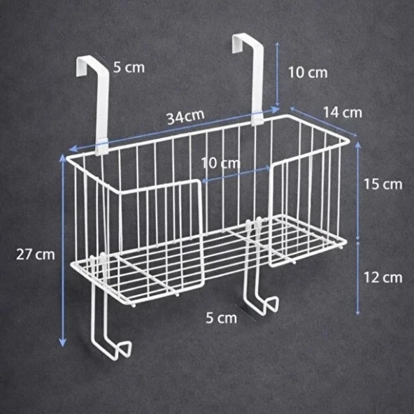 Kapı Arkası Ütü ve Ütü Masası Askısı Organizer - Resim 2