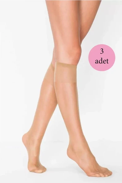 3 Adet Süper Ince 15 den Mat Pantolon Çorabı Bronz mudanis penti ürün görseli 1