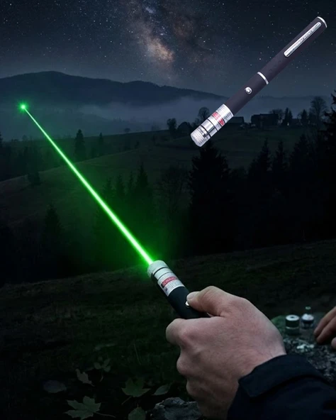 Yeşil Lazer Kalem Sunum Ve Outdoor Kullanım İçin Güçlü Işın ürün görseli 1