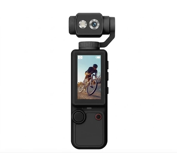 Q8 4k Ultra Hd Taşınabilir Vlog Spor Ve Aksiyon Kamerası 2.0’’ Döndürülebilir Ips Ekran Siyah ürün görseli 1