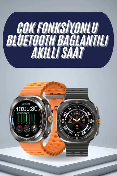 2025 Model Gelişmiş Özellikli Nabız Sensörlü Spor Takibi Yapabilen Titreşimli Saat ürün görseli 1