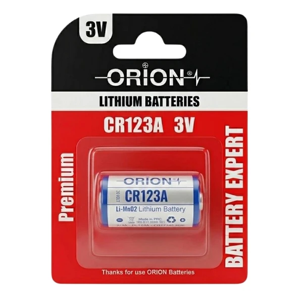 Orion Lityum CR123A 3.0V Pil ürün görseli 1