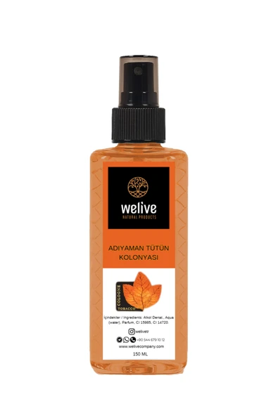 Welive ADIYAMAN TÜTÜN KOLONYASI 150 ML (SPREY) 80 DERECE ürün görseli 1