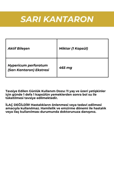Welive Sarı Kantaron Capsul 30 Cap - Resim 2