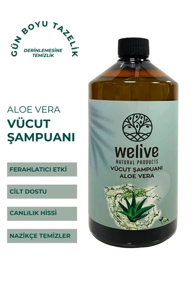 Welive ALOE VERA DUŞ JELİ 1000 ML ürün görseli 1