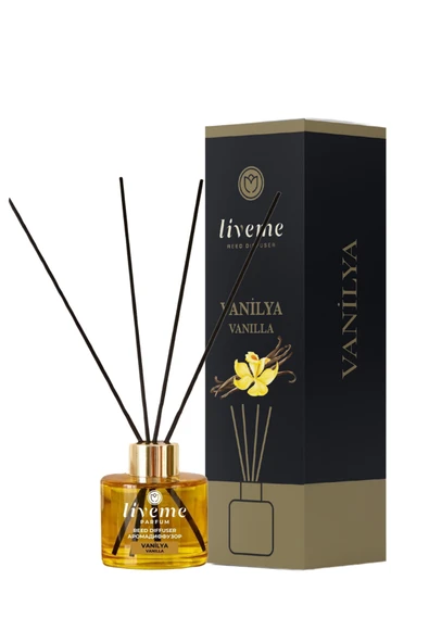 liveme GOLD BAŞLIKLI VANİLYA ÇUBUKLU ODA KOKUSU 120 ML ürün görseli 1