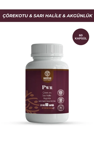 Welive Pwr Takviye Edici Gıda Capsul 60 Cap ürün görseli 1