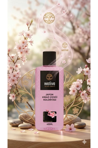 Welive Japon Kiraz Çiçeği Kolonyası 400 ml Ferahlatıcı Kolonya ürün görseli 1