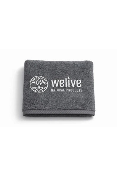 Welive Nakışlı 50x90 Bambu Havlu ürün görseli 1