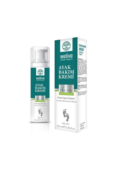 Welive Ayak Bakım Kremi 100 Ml - Resim 3