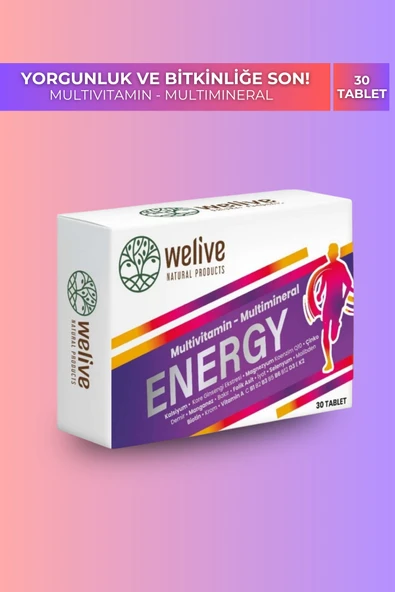 Welive Multivitamin, Multimineral Tablet – Energy Tablet - Resim 2