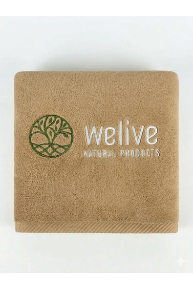Welive Nakışlı 50x90 Bambu Havlu ürün görseli 1