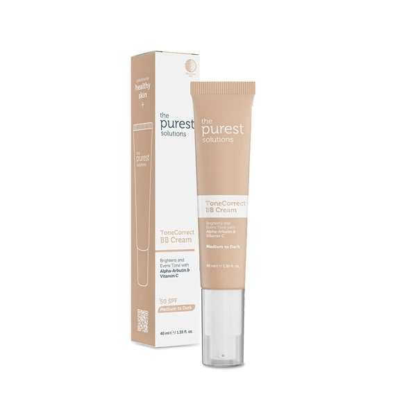 The Purest Solutions Lekeli Ciltler İçin Cilt Tonu Eşitleyici BB Krem SPF50+ Orta-Koyu Ton 40 ml ürün görseli 1